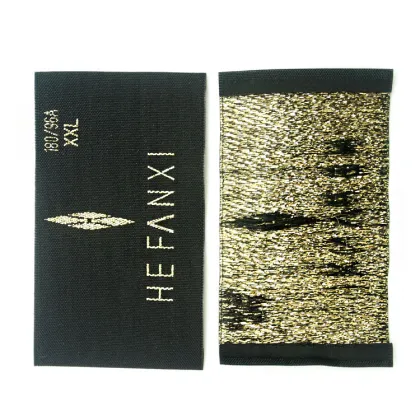 Golden Knitting Luxury Clothing Care Label T-shirt Woven Logo