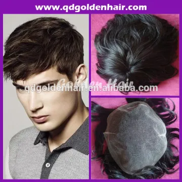 Hot Sale High Quality 100% Human Hair Men Hair Toupee Hair Piece For Black Men