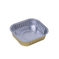 Smooth wall airline aluminium foil containers coated