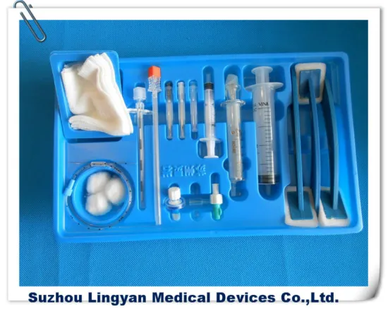 Disposable anesthesia tray set