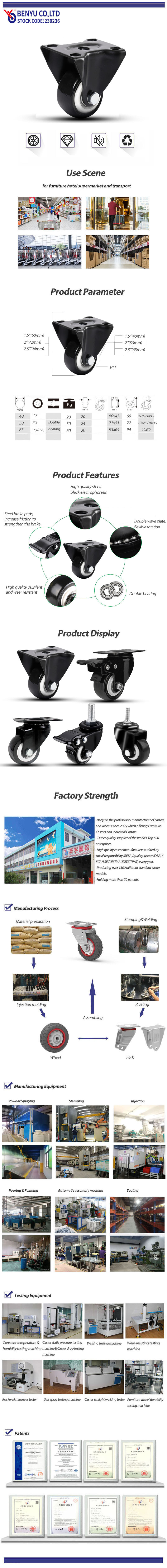 Fixed Furniture Casters
