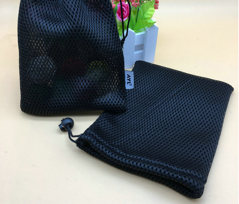 Black Polyester Mesh Bag