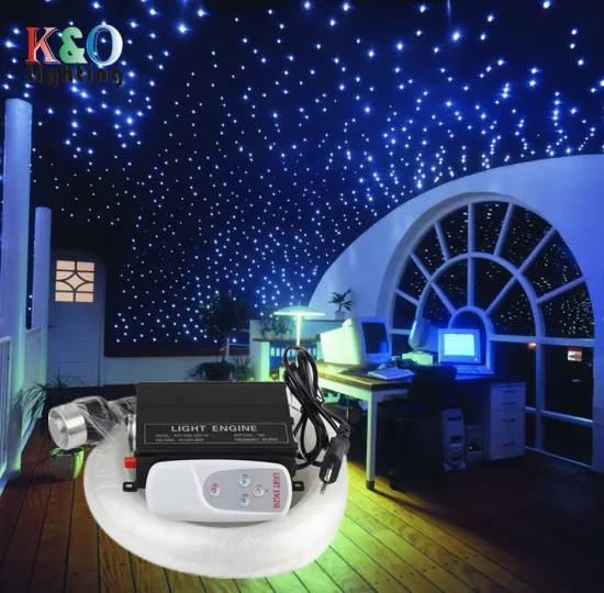 16W RGBW Fiber Optic Lights - Starry Sky and Meteor Effect for Car Decoration with Remote Control