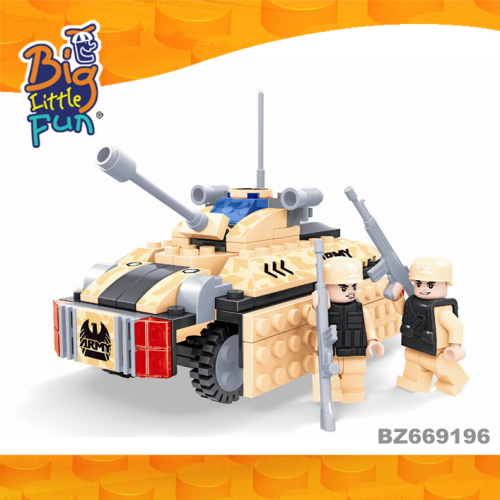 2016 new products wholesale DIY military tank children's toy building blocks for kids