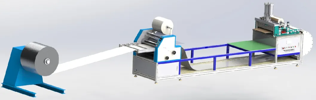 Automatic Hot Melt Adhesive Film Lamination Machine Line for Oval Shape Evaporator Skin Evaporator 2D Evaporator