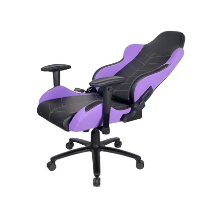 Custom Purple Adjustable Reclining Razer Ergonomic Gaming Chair with Armrests