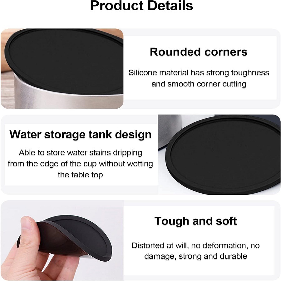 silicone drink cup coaster MFZ-H006