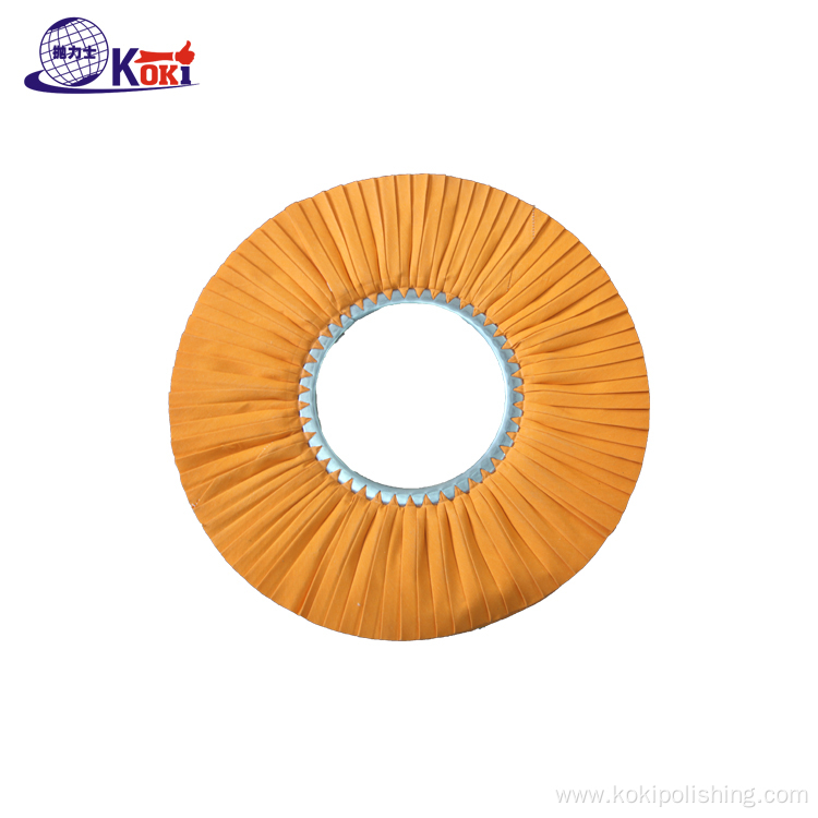 yellow Bias Cloth Buffing Wheel Z-type