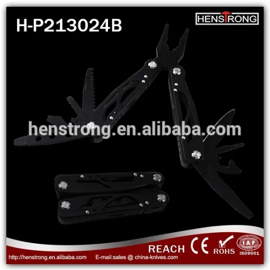 14 in 1 Stainless Steel Black Coating Multi-purpose Pliers for Survival Use