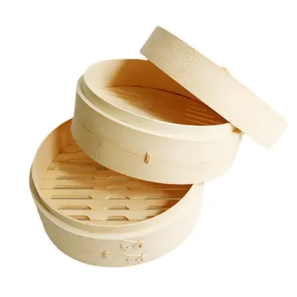 Bamboo Steamer Basket for Dim Sum and Cooking