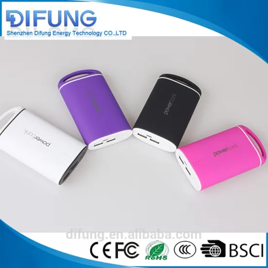 2016 new product factory oem logo/color portable power bank 6000mah 7800mah 9000mah