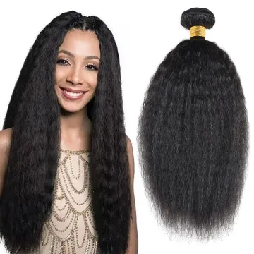Raw Unprocessed Virgin Peruvian Hair Weave Bundles Afro Yaki Hair Kinky Straight Human Hair