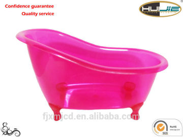 Plastic mini bathtub as gift - BC-0001(Transparent Deep Pink)