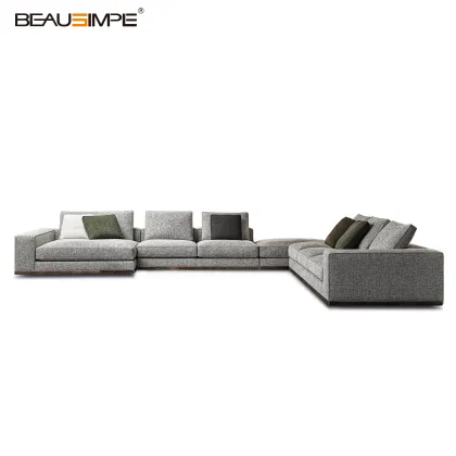 Italian Minimalist Luxury Modular Sectional West Sofa