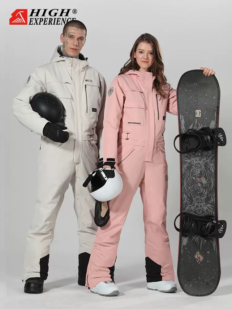 Waterproof Couple Workwear One-Piece Ski Suits