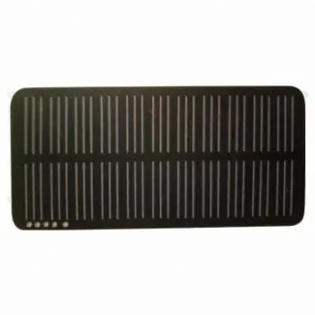 PET Solar panel, laminated with PCB, 5.5W/11V/0.5mA, 22pcs of solar cells, 52 x 107.2 x 30mm