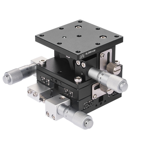 Vysoce přesný ruční stolek z hliníkové slitiny v ose XYZ 60 mm