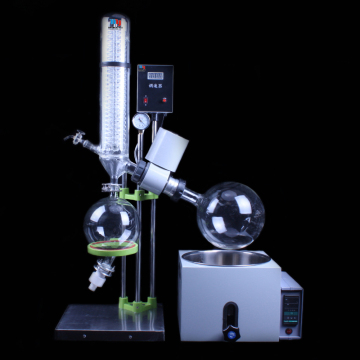 Manual lifting vacuum rotary evaporator with water bath