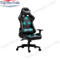 Adjustable PU Leather Nylon Computer Pink Gaming Chair