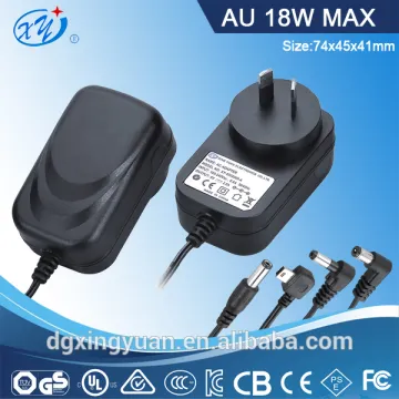 5V 3A 18W power Adapter with UL/GS/SAA Approvals