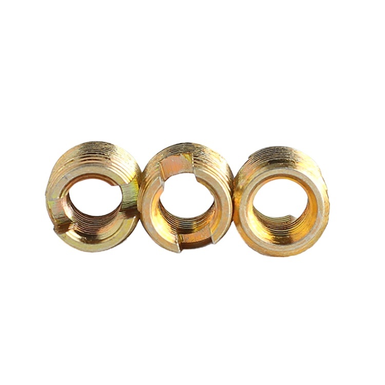 OEM Manufacture Zinc Alloy Iron Carbon Steel Hex Socket Drive Insert Nuts Threaded Wood Furniture-Galvanized Finish Din Standard