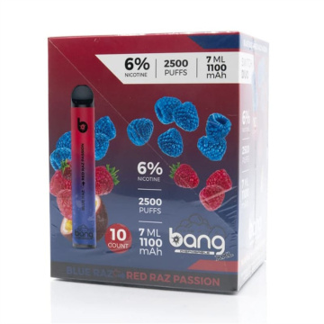 Bang XXL 2500 Puflar Tek Kullanımlık Vape Pen1100 MAH