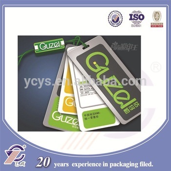 Specialized hang tag manufacturer, fashion jeans paper hang tag wholesale, free samples available