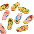 Προμήθεια Φρούτα Διακόσμηση Κορίτσι Παντόφλα Ρητίνη Σκάφη Kawaii Flip-flop Σανδάλια για Κλιπ Μαλλιών Diy Art Deco Παιδικά Κοσμήματα Στολίδι