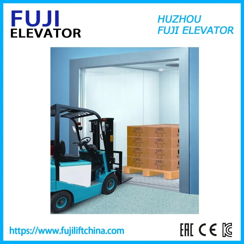 Fuji Factory Price Cargo Lift Freight Elevator with Machine Room