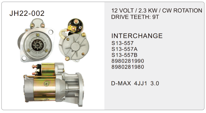 truck starter- JH22-002-X