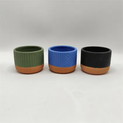 Assorted Matte Mini Ceramic Planter Set
