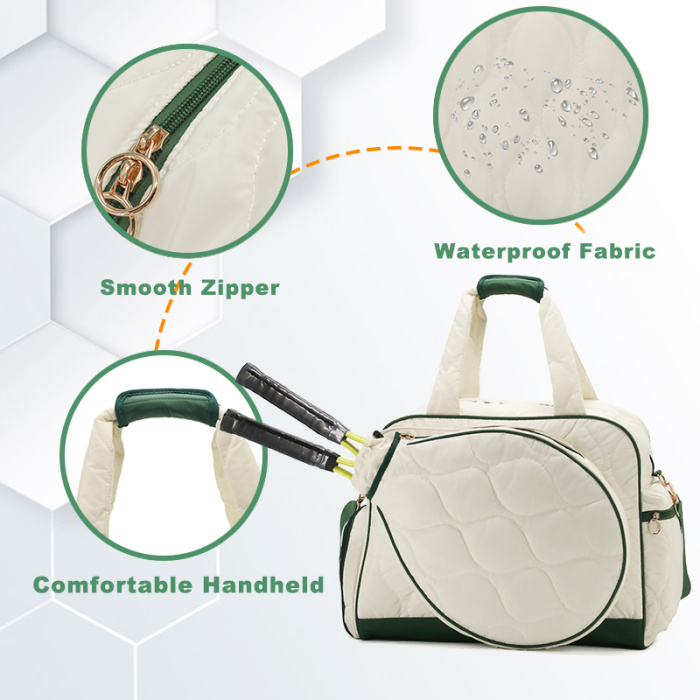 Pickleball Paddle Carry Bag With Shoe Compartment