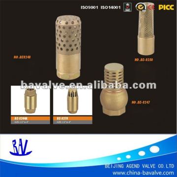 China Brass foot valve/water foot valve