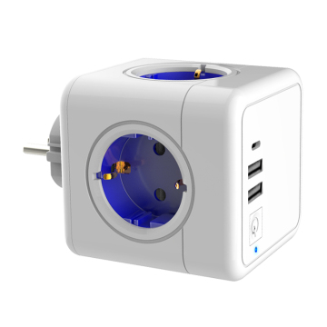 Smart Round Multi-Outlet Power Strip with Type-A and Type-C USB Ports