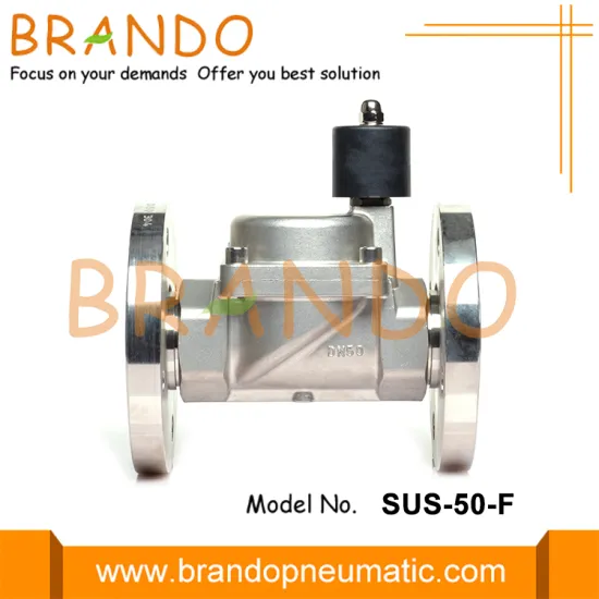 2'' Flange NC Stainless Steel Solenoid Valve 220VAC