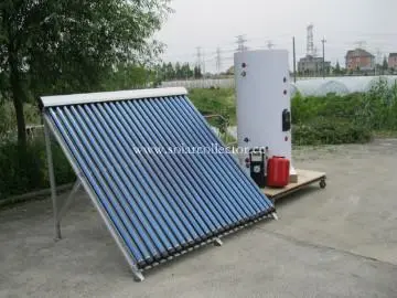 Separate pressurized central solar water heater