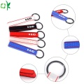 Cá nhân hoá tùy chỉnh in ấn Bracelet Silicone Keychains