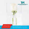 Rosa preservada de luxo em caixa de acrílico transparente