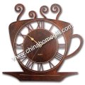 reloj de pared de forma de taza de café