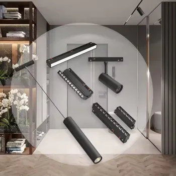 Intelligent LED Ultra-Thin Magnetic Track Lighting for Customized Open Home Decoration Without Main Lighting