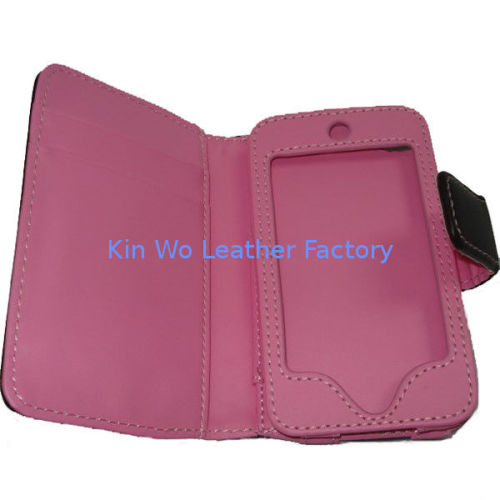 Pu Leather Mobile Phone Pouches / Magnetic Smart Pouch For Premiums