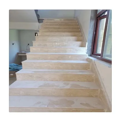 Customized Golden Leaf Beige Marble Adonis Slabs