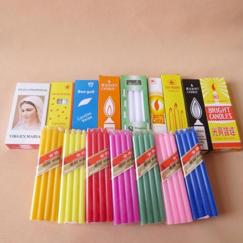 Multicolor paraffin vax Stick Candle Decoration Wholesale