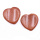 Red Goldstone Handmade Craved 40MM Love Heart Thumb Worry Stone for Anxiety Stress Relief Meditation