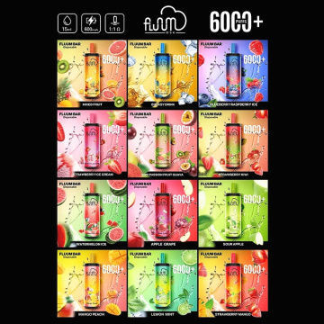 뜨거운 판매 일회용 vape fluum bar 6000