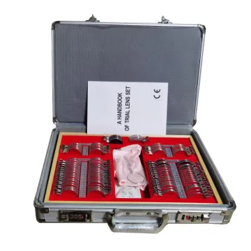 China Optical Optometry Box Trial Lens Set with Metal Rim - 104 Pcs