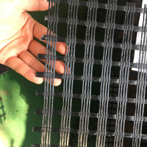 CE-godkänd vägstabiliseringsnät glasfiber geogrid