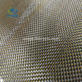 Hybird glitter gold carbon fiber fabric for cars