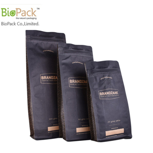 Ziplock Biodegradable Cornstarch Coffee Bag Packaging Velkoobchod z Číny