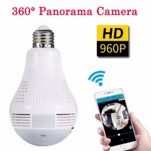 360 Degree Panorama 1080P mini Video Camera Wifi IP Light Bulb Surveillance Cam CCTV Motion Sensor Night Vision for ios Android